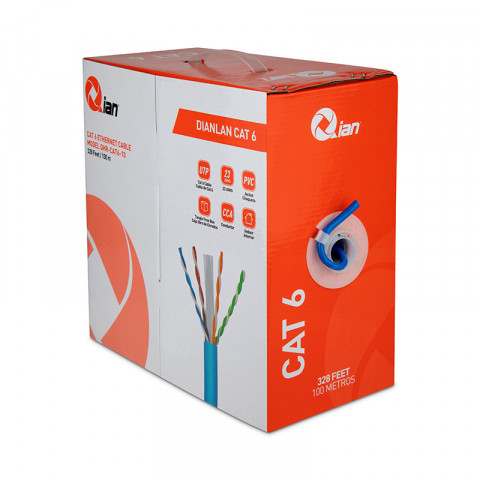 Qian Cat 6 Ethernet Cable Box 100M - SKU: QHR-CAT6-10