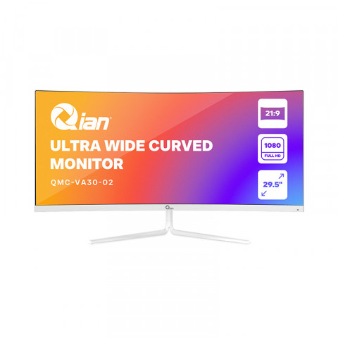 Qian 30" Ultra Wide FHD 1080P Curved Office Monitor - SKU: QMC-VA30-02